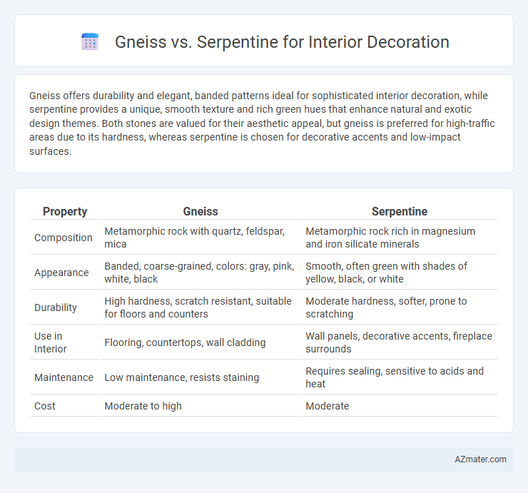 Gneiss vs. Serpentine for Interior Decoration - What is The Difference?