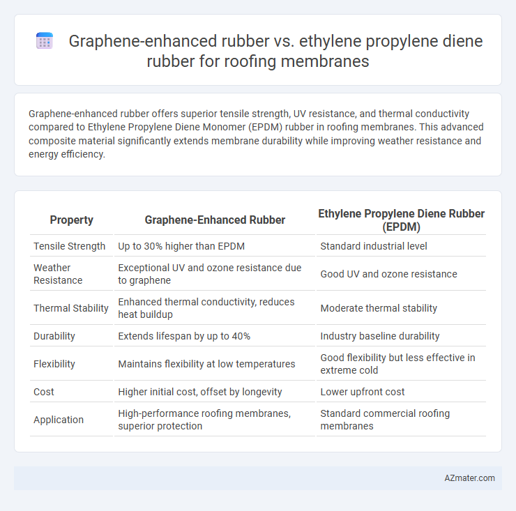 Graphene-enhanced rubber vs. ethylene propylene diene rubber for roofing membranes - What is The Difference?