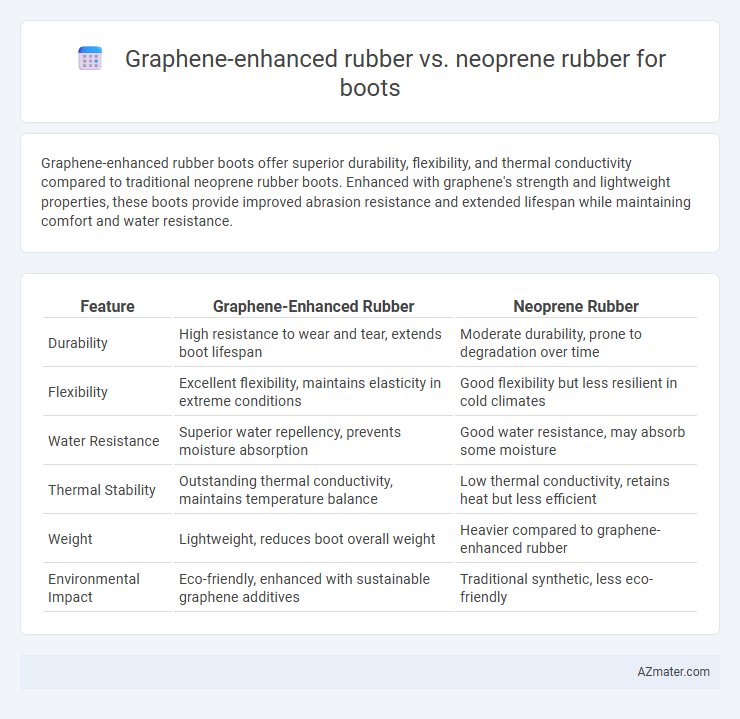 Graphene-enhanced rubber vs. neoprene rubber for boots - What is The Difference?