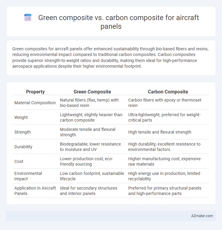 Green composite vs. carbon composite for aircraft panels - What is The Difference?