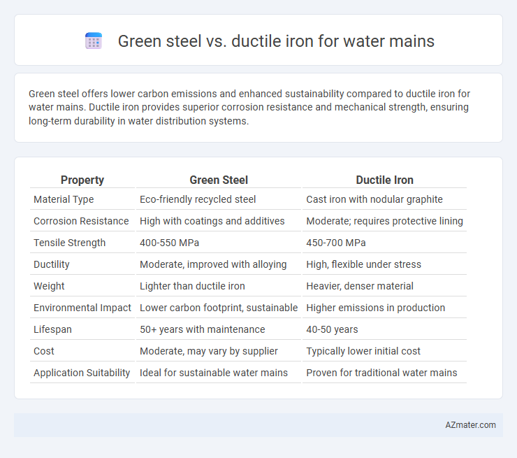 Green steel vs. ductile iron for water mains - What is The Difference?