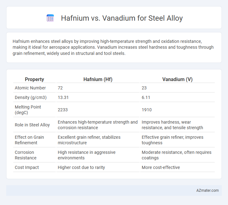 Hafnium vs. Vanadium for Steel Alloy - What is The Difference?