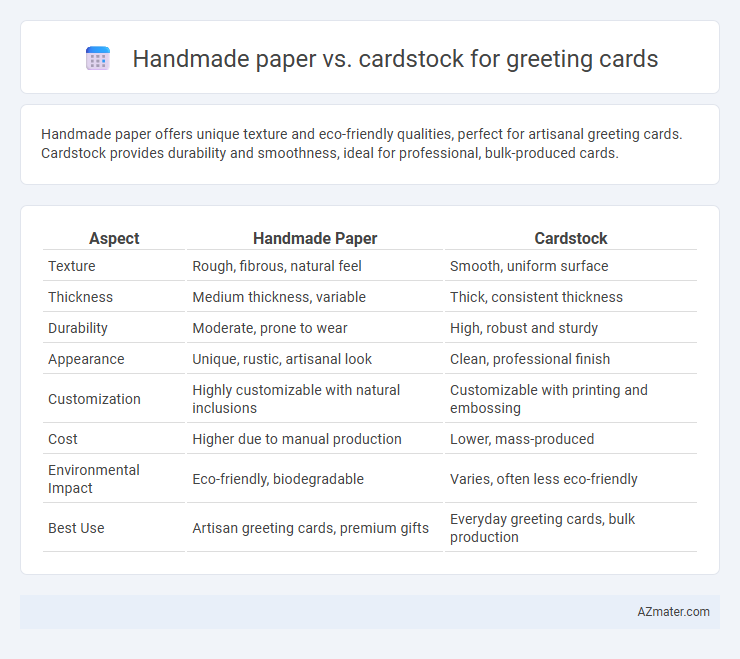 Handmade paper vs. cardstock for greeting cards - What is The Difference?