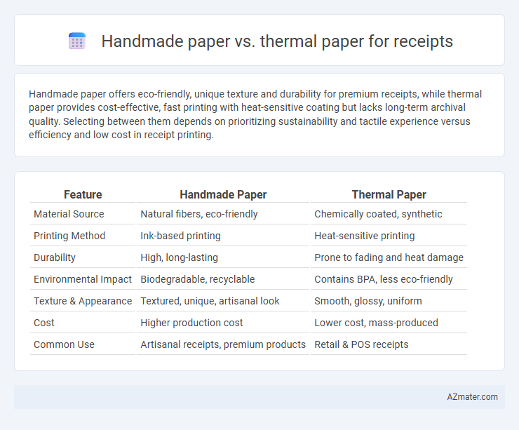 Handmade paper vs. thermal paper for receipts - What is The Difference?