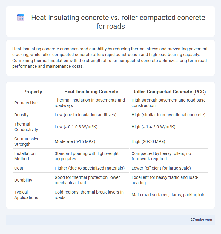 Heat-insulating concrete vs. roller-compacted concrete for roads - What is The Difference?