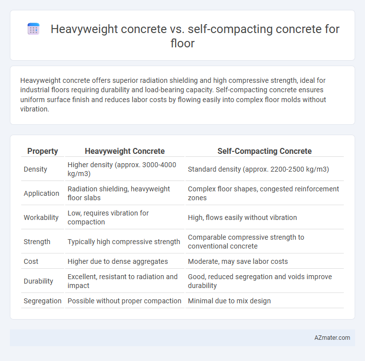 Heavyweight concrete vs. self-compacting concrete for floor - What is The Difference?
