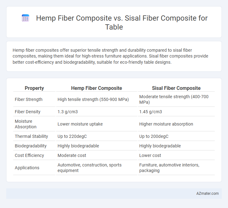 Hemp Fiber Composite vs. Sisal Fiber Composite for Table - What is The Difference?