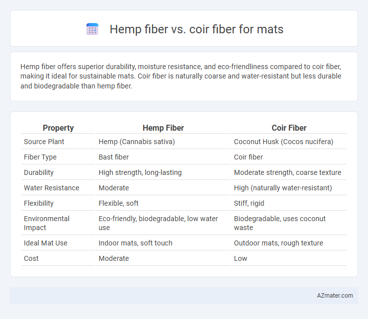 Hemp fiber vs. coir fiber for mats - What is The Difference?