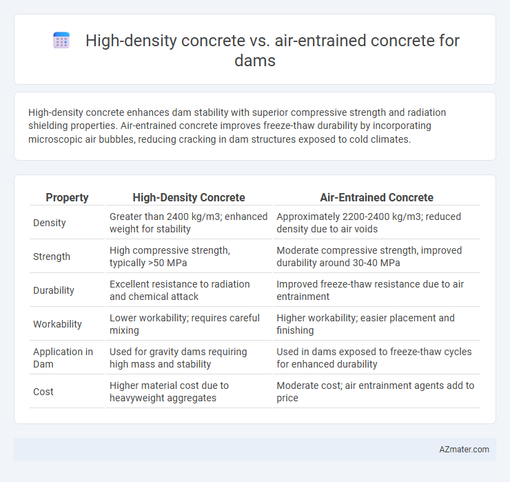 High-density concrete vs. air-entrained concrete for dams - What is The Difference?