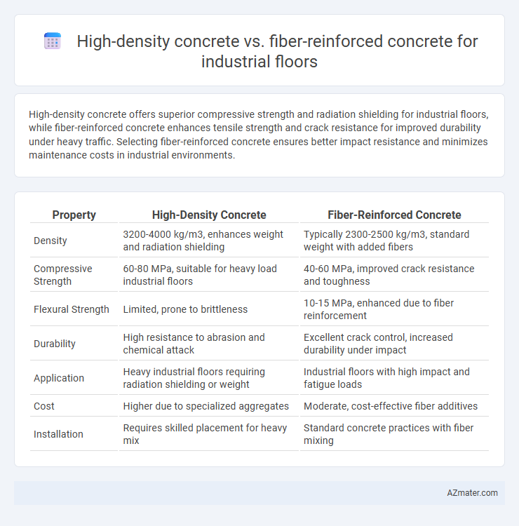 High-density concrete vs. fiber-reinforced concrete for industrial floors - What is The Difference?