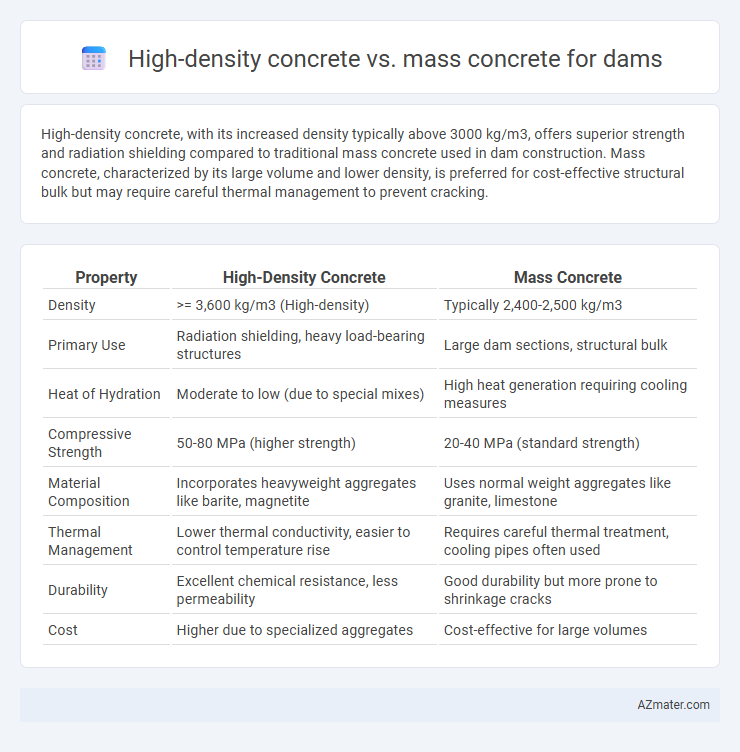 High-density concrete vs. mass concrete for dams - What is The Difference?