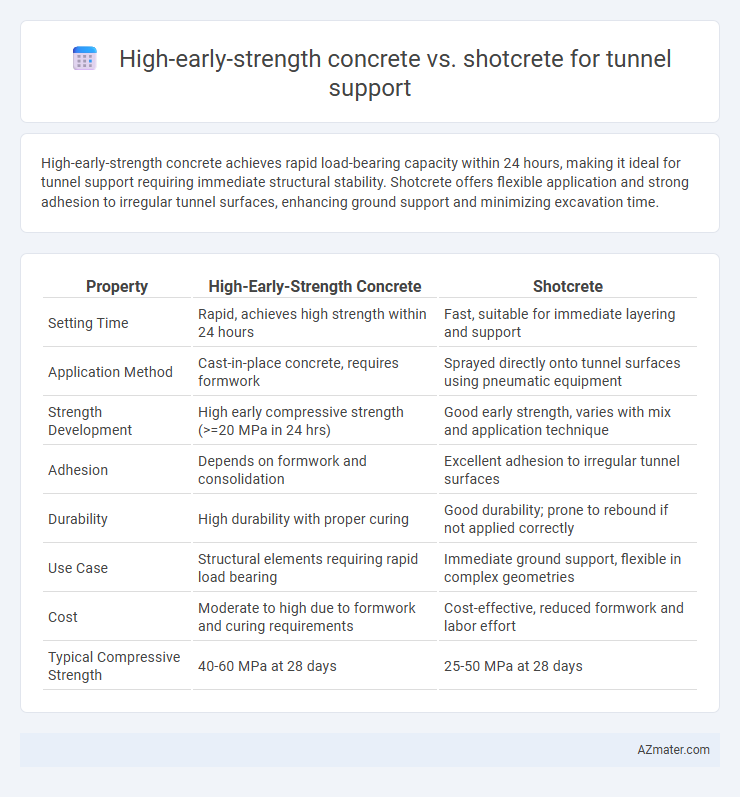 High-early-strength concrete vs. shotcrete for tunnel support - What is The Difference?