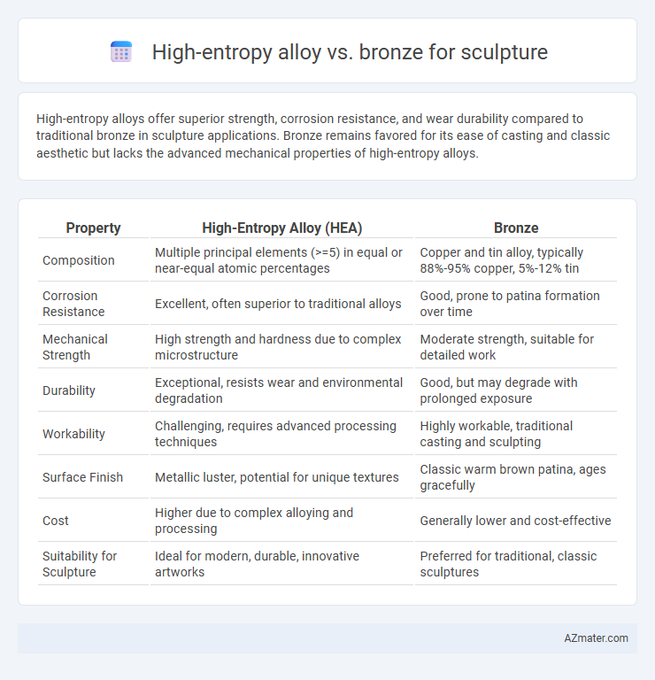 High-entropy alloy vs. bronze for sculpture - What is The Difference?