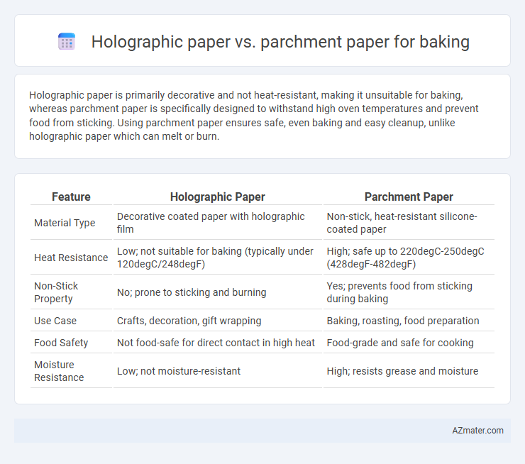 Holographic paper vs. parchment paper for baking - What is The Difference?