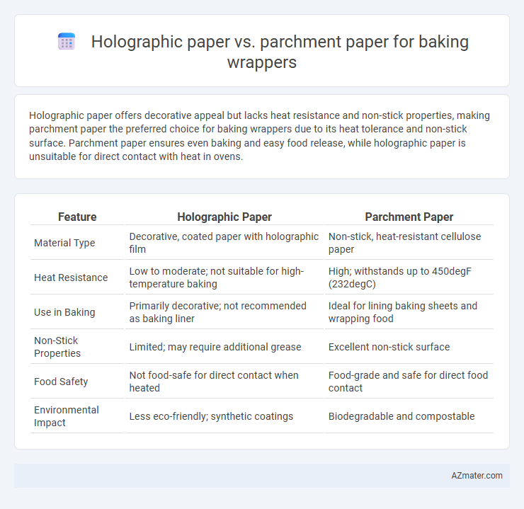 Holographic paper vs. parchment paper for baking wrappers - What is The Difference?