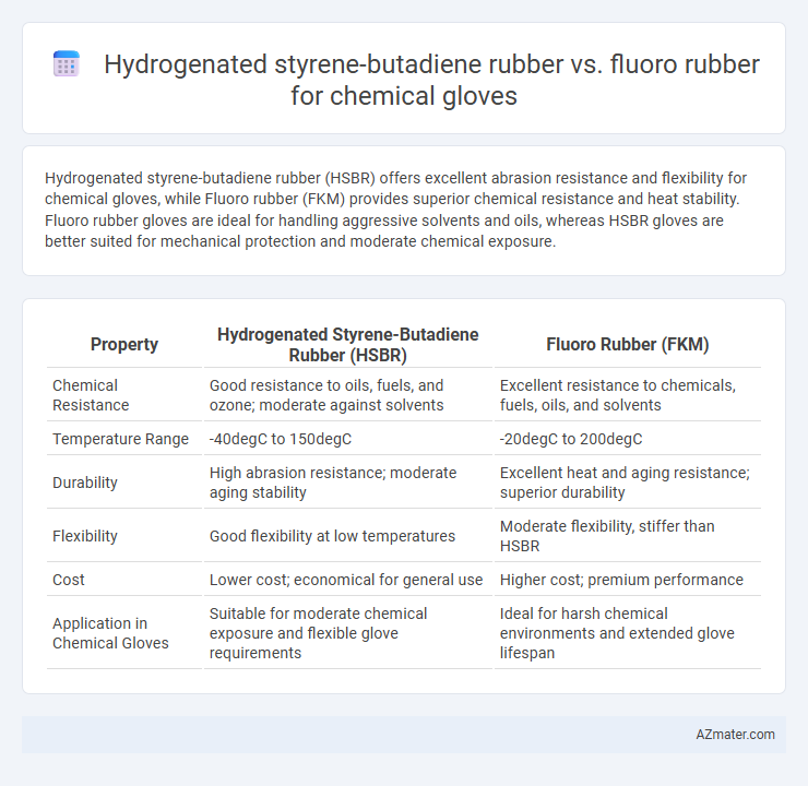 Hydrogenated styrene-butadiene rubber vs. fluoro rubber for chemical gloves - What is The Difference?