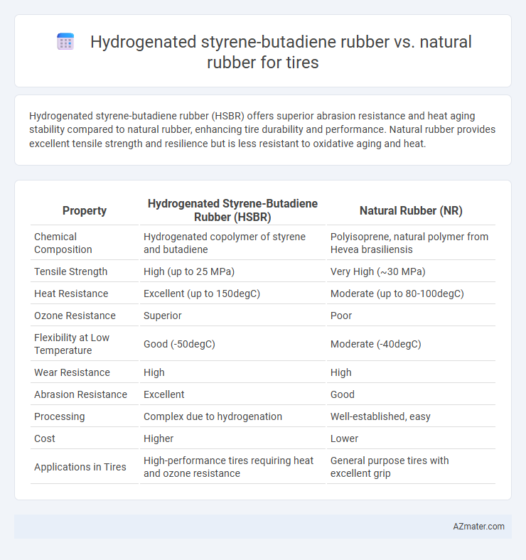 Hydrogenated styrene-butadiene rubber vs. natural rubber for tires - What is The Difference?