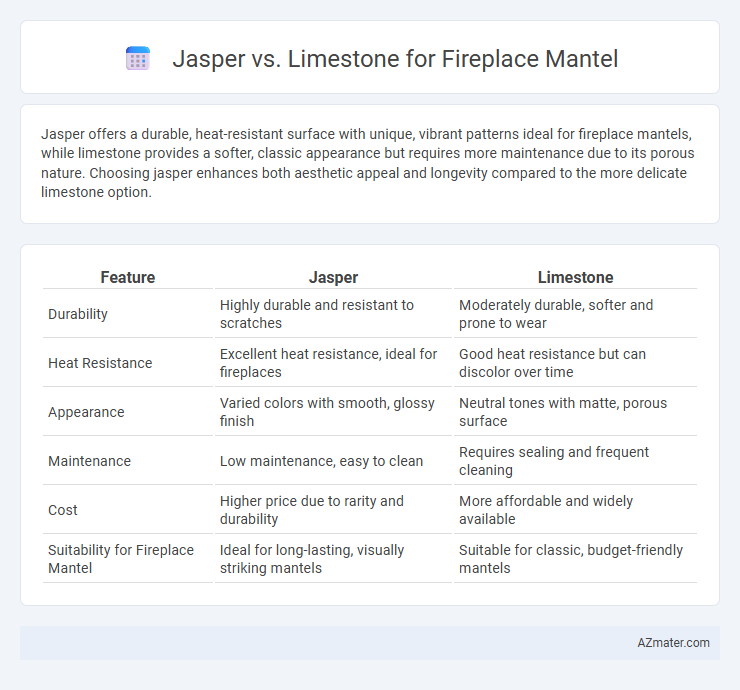 Jasper vs. Limestone for Fireplace Mantel - What is The Difference?