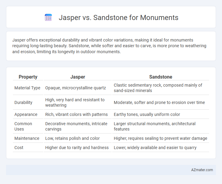 Jasper vs. Sandstone for Monuments - What is The Difference?