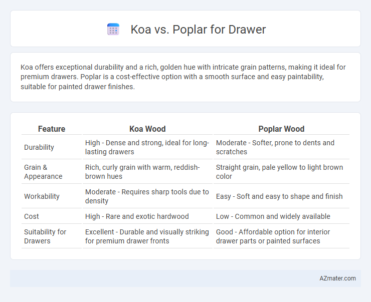 Koa vs. Poplar for Drawer - What is The Difference?