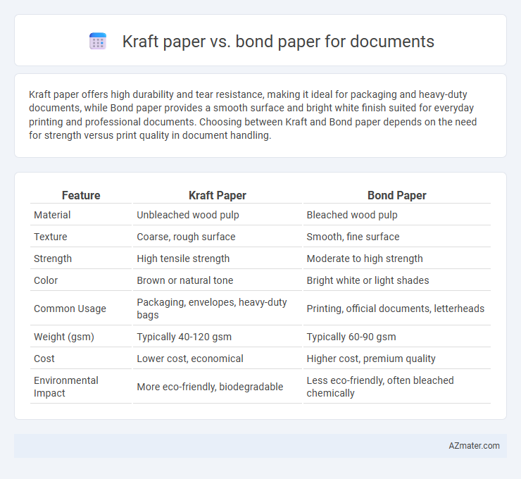 Kraft paper vs. bond paper for documents - What is The Difference?