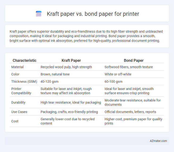 Kraft paper vs. bond paper for printer - What is The Difference?