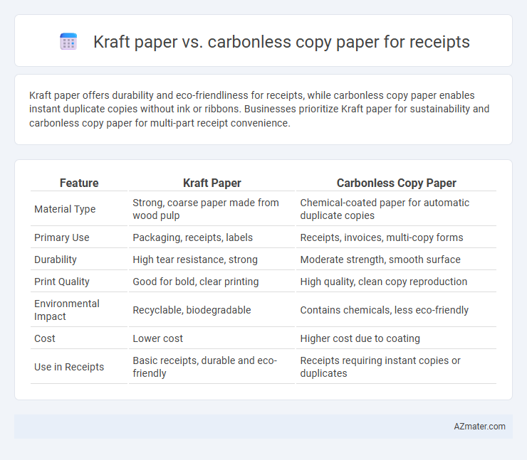 Kraft paper vs. carbonless copy paper for receipts - What is The Difference?