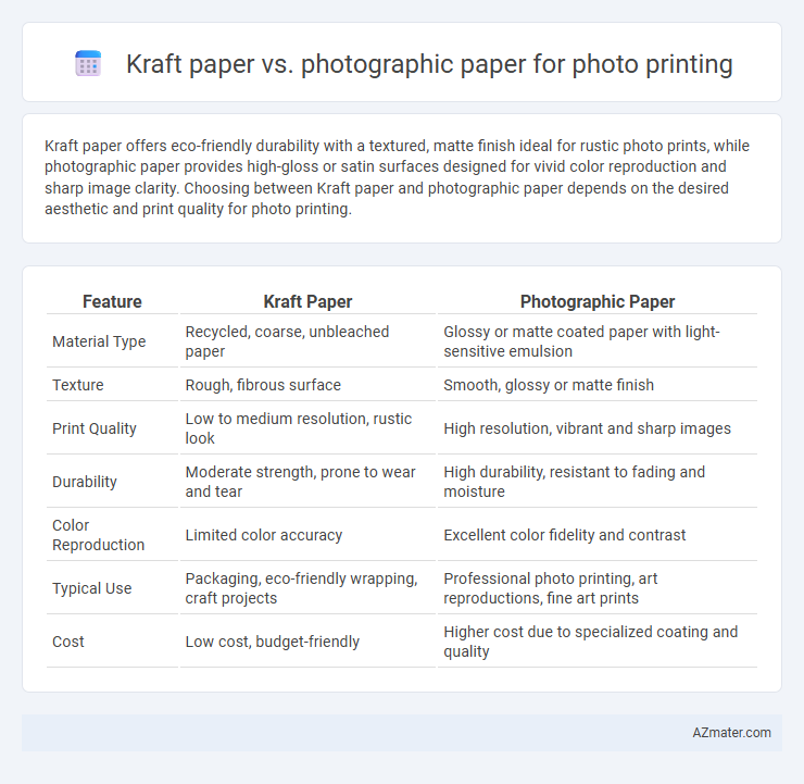 Kraft paper vs. photographic paper for photo printing - What is The Difference?