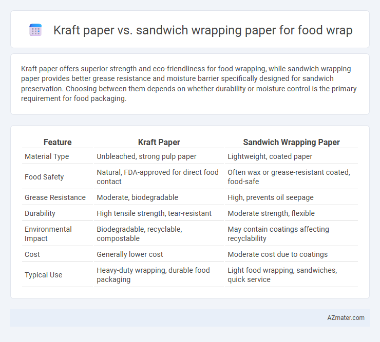 Kraft paper vs. sandwich wrapping paper for food wrap - What is The Difference?