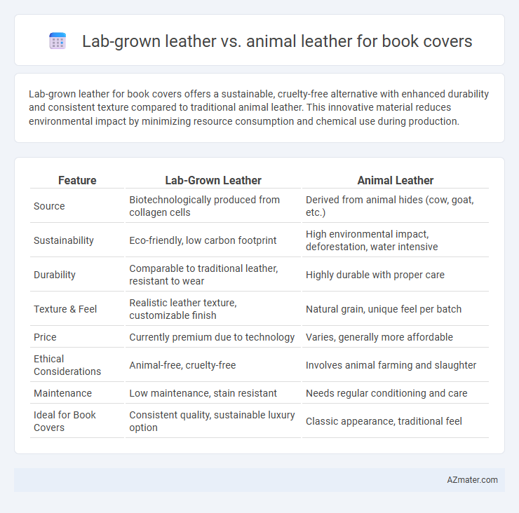 Lab-grown leather vs. animal leather for book covers - What is The Difference?