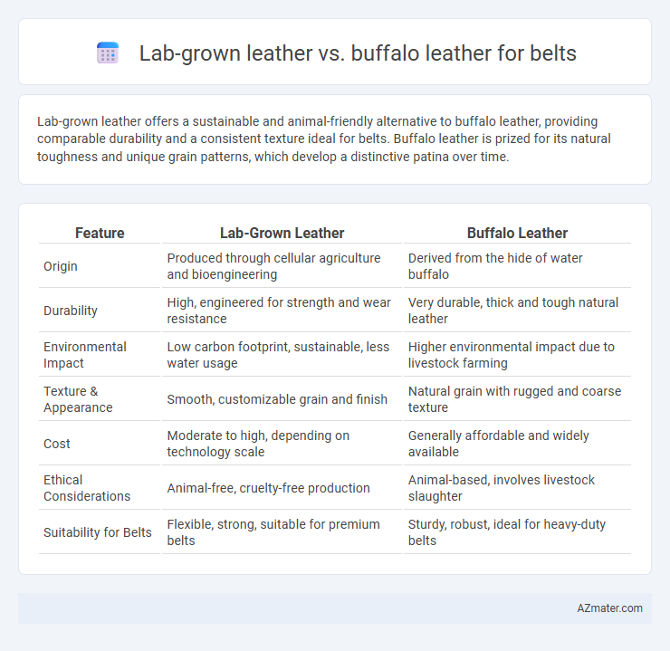 Lab-grown leather vs. buffalo leather for belts - What is The Difference?