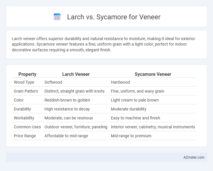 Larch vs. Sycamore for Veneer - What is The Difference?