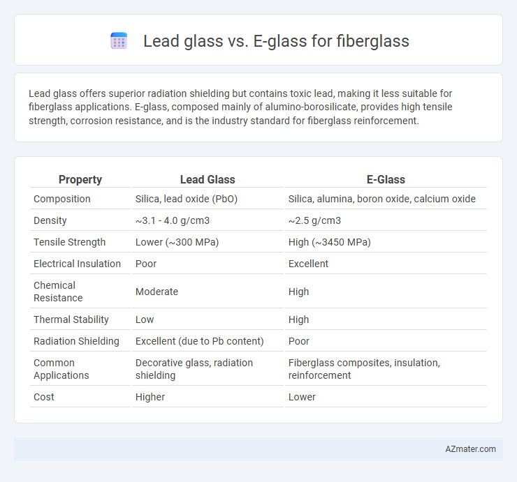 Lead glass vs. E-glass for fiberglass - What is The Difference?