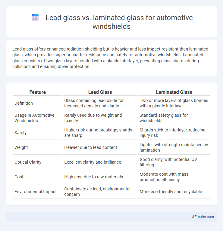 Lead glass vs. laminated glass for automotive windshields - What is The Difference?