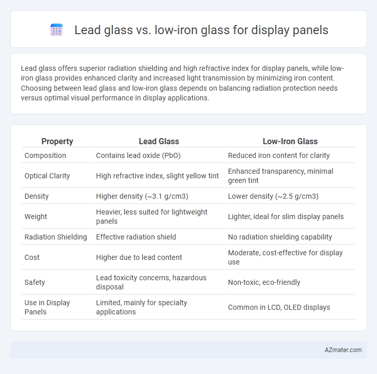 Lead glass vs. low-iron glass for display panels - What is The Difference?