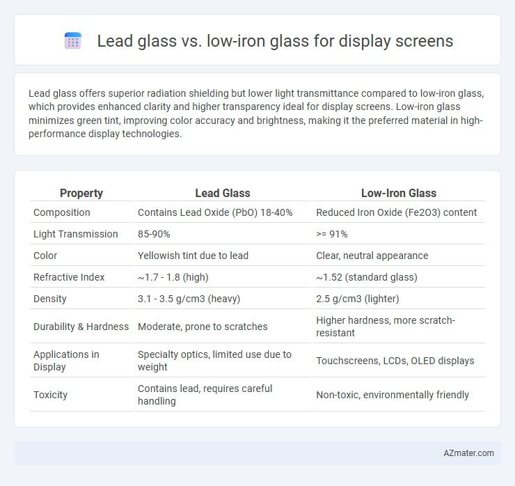 Lead glass vs. low-iron glass for display screens - What is The Difference?