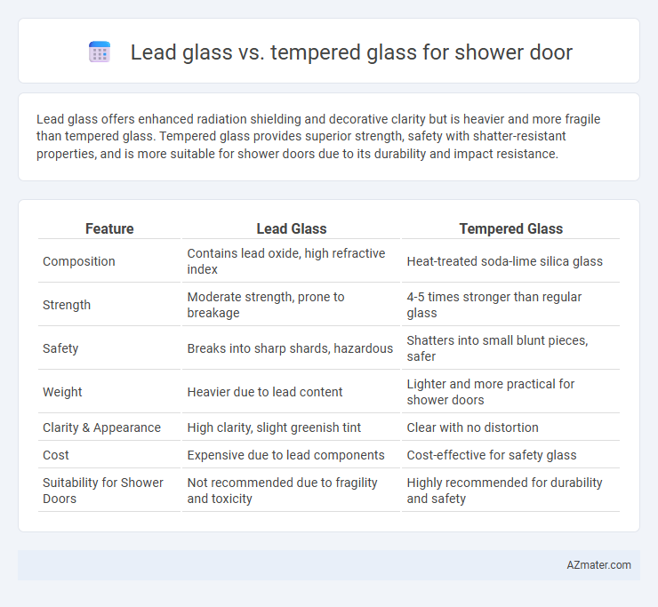 Lead glass vs. tempered glass for shower door - What is The Difference?
