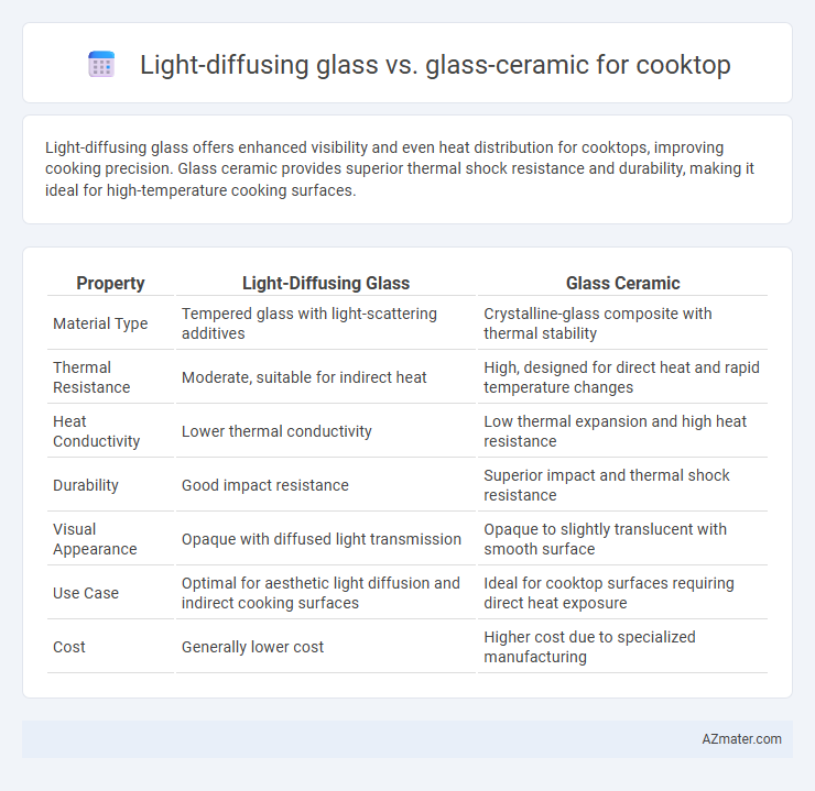 Light-diffusing glass vs. glass-ceramic for cooktop - What is The Difference?