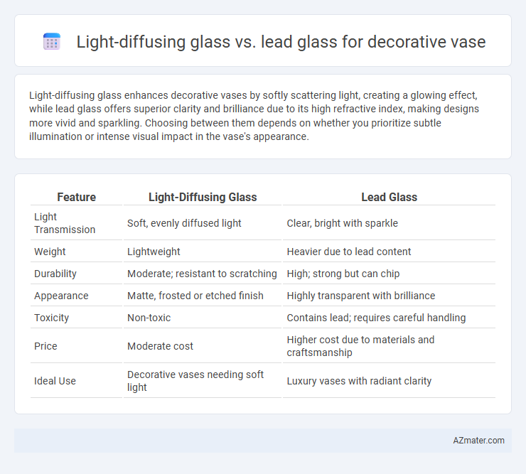 Light-diffusing glass vs. lead glass for decorative vase - What is The Difference?