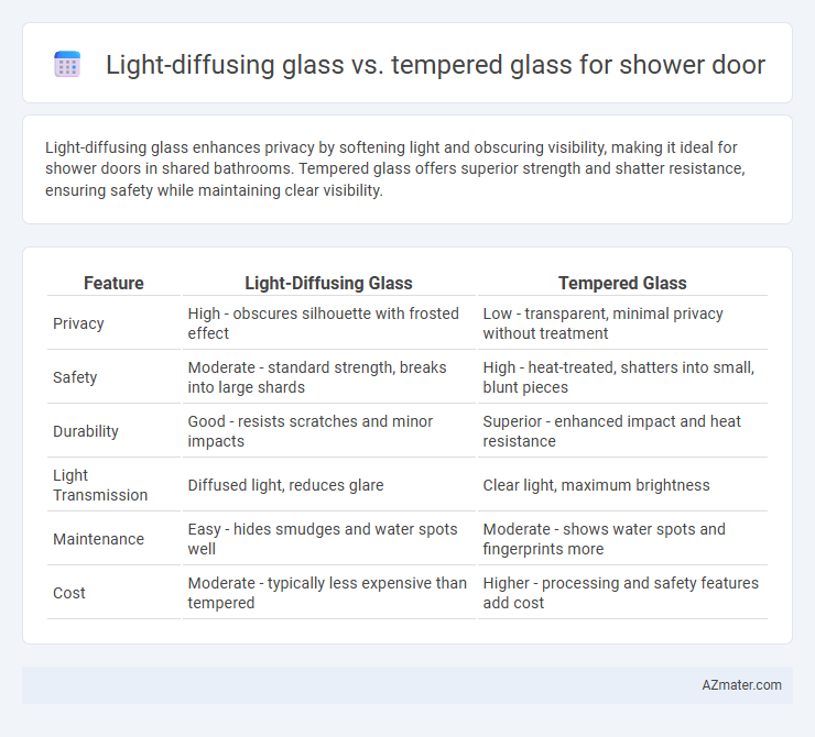 Light-diffusing glass vs. tempered glass for shower door - What is The Difference?
