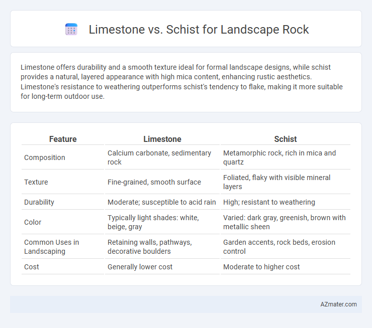 Limestone vs. Schist for Landscape Rock - What is The Difference?