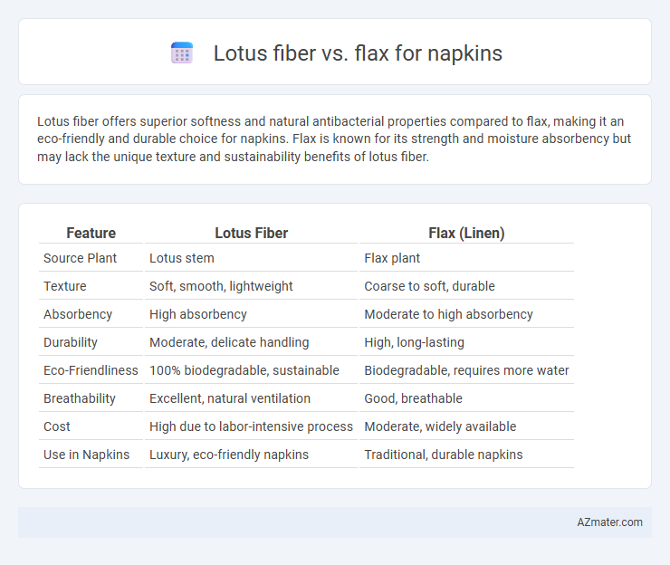 Lotus fiber vs. flax for napkins - What is The Difference?