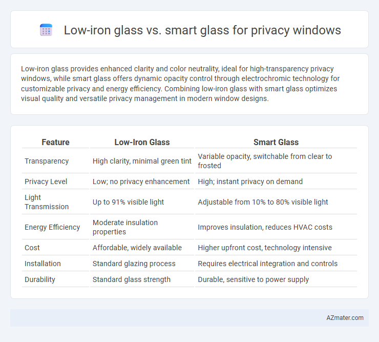 Low-iron glass vs. smart glass for privacy windows - What is The Difference?