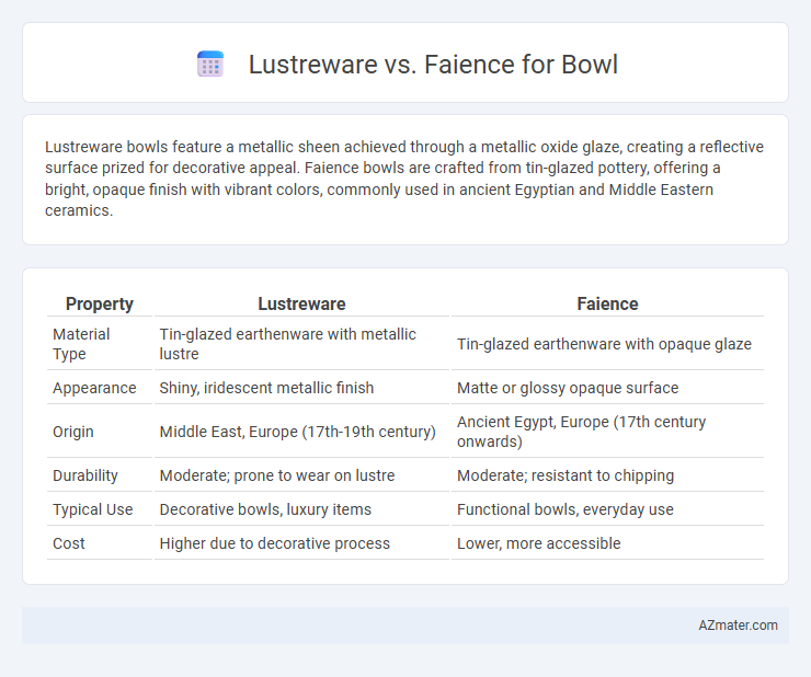 Lustreware vs. Faience for Bowl - What is The Difference?