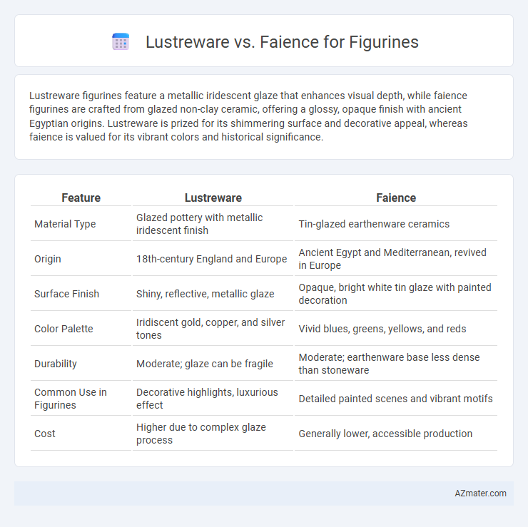 Lustreware vs. Faience for Figurines - What is The Difference?