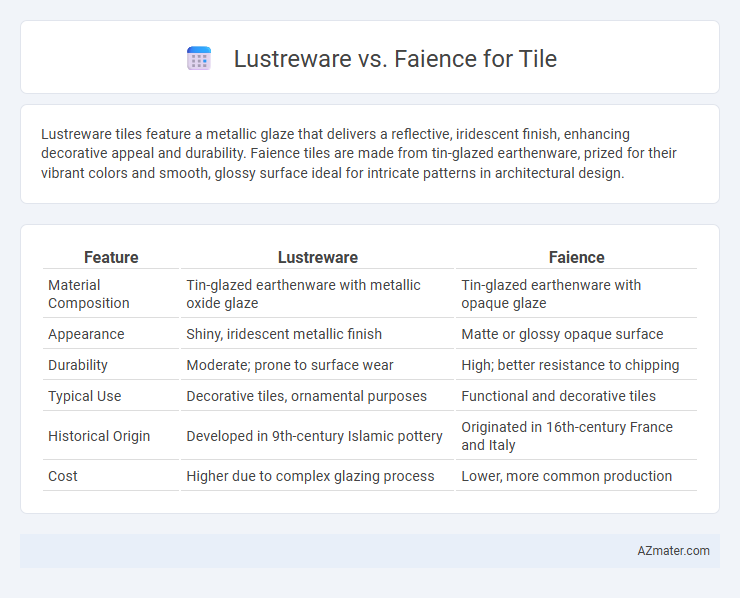 Lustreware vs. Faience for Tile - What is The Difference?