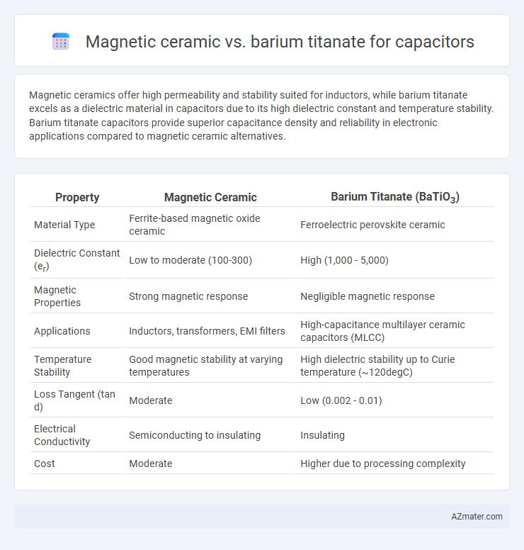 Magnetic ceramic vs. barium titanate for capacitors - What is The Difference?