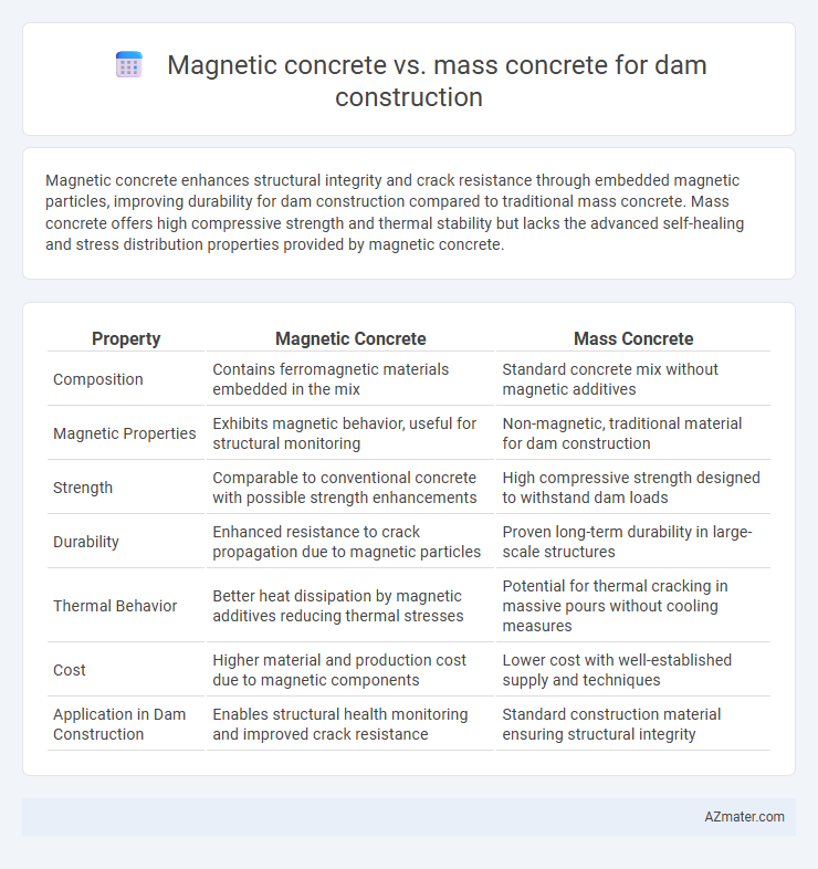 Magnetic concrete vs. mass concrete for dam construction - What is The Difference?