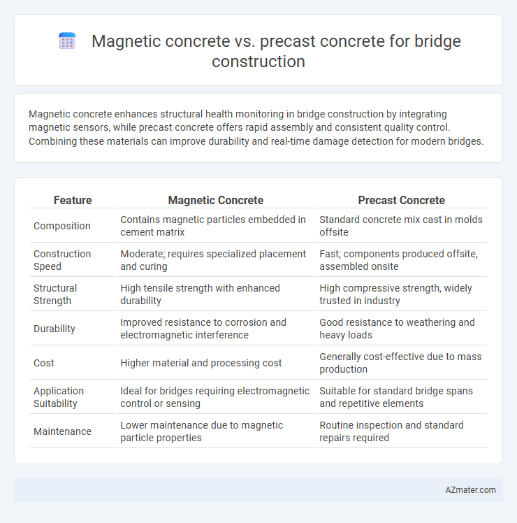 Magnetic concrete vs. precast concrete for bridge construction - What is The Difference?