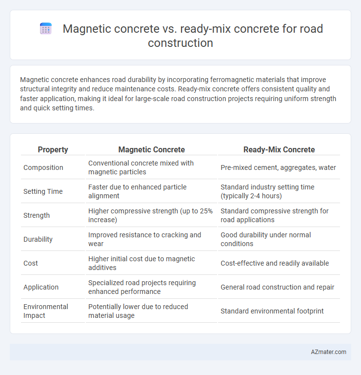 Magnetic concrete vs. ready-mix concrete for road construction - What is The Difference?